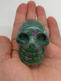 RUBY IN FUCHSITE SKULL