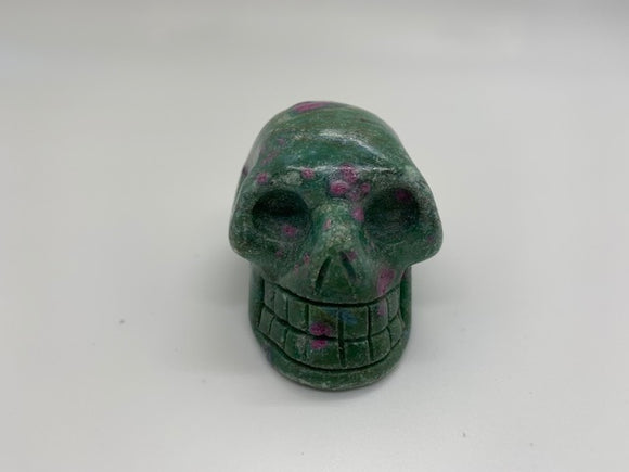 RUBY IN FUCHSITE SKULL