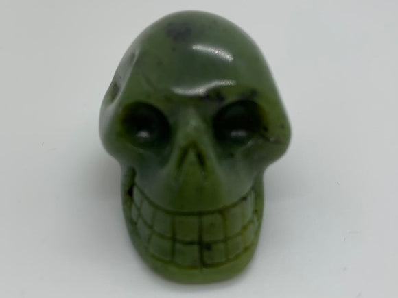 NEPHRITE JADE SKULL